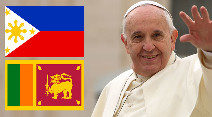Programa completo da viagem do Papa ao Sri Lanka e Filipinas