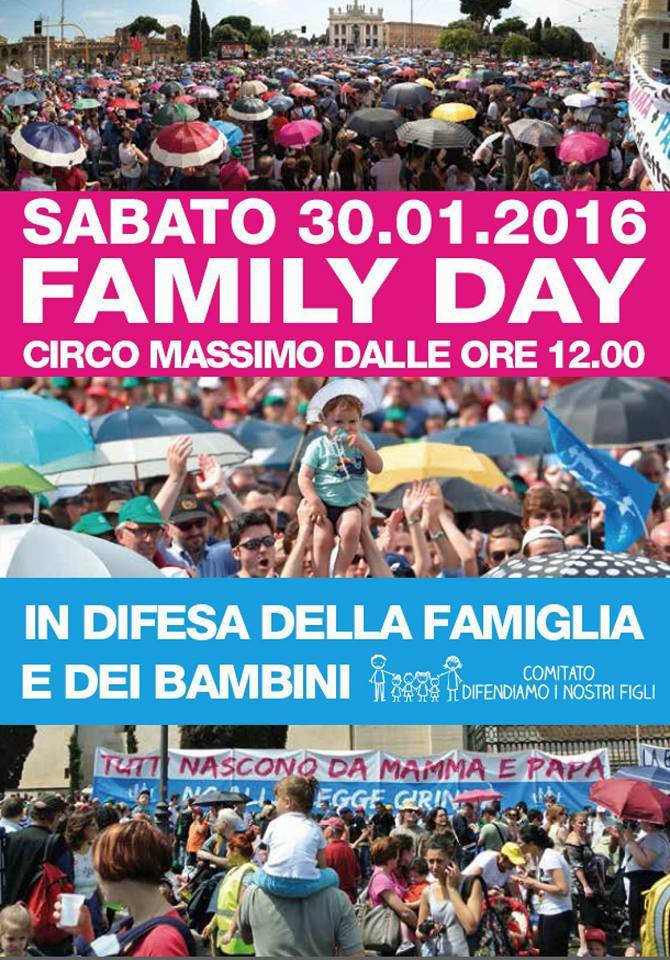 Anunciam multitudinária manifestação pró-família na Itália