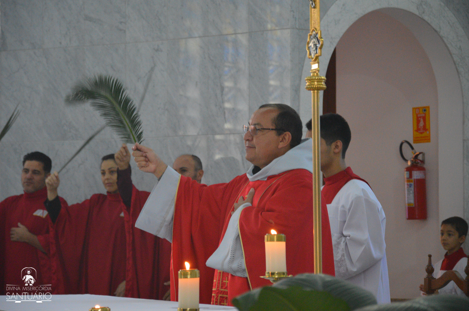 Missa de Ramos no Santuário da Divina Misericórdia