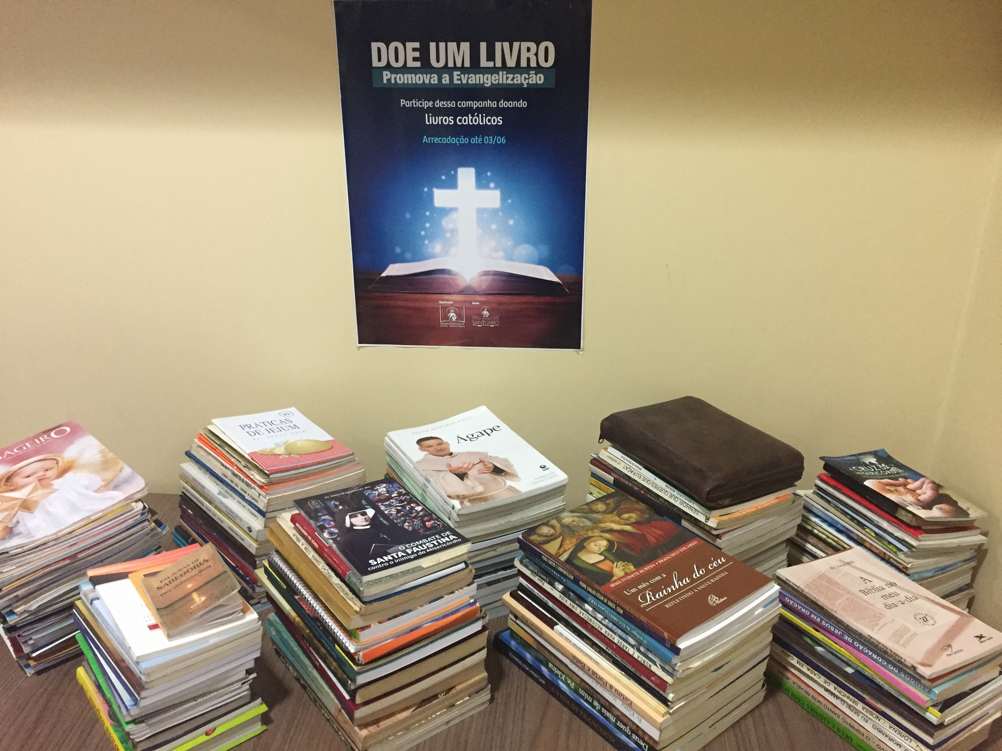 Mais de 200 livros são arrecadados na campanha de evangelização da Editora Apostolado da Divina Misericórdia