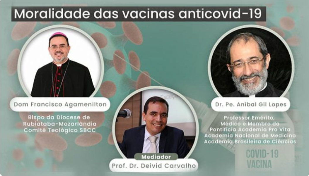 “Ciência e Fé Católica: Moralidade das vacinas anticovid-19” é tema de live