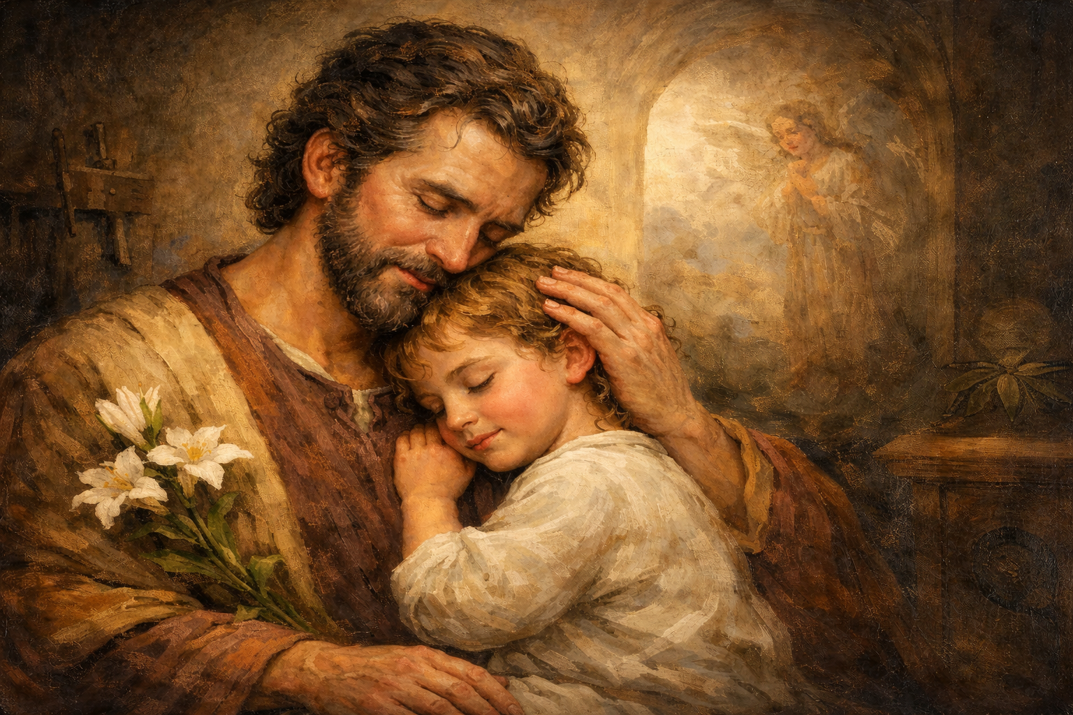 Com um coração de pai, assim São José amou Jesus Com um coração de pai, assim São José amou Jesus