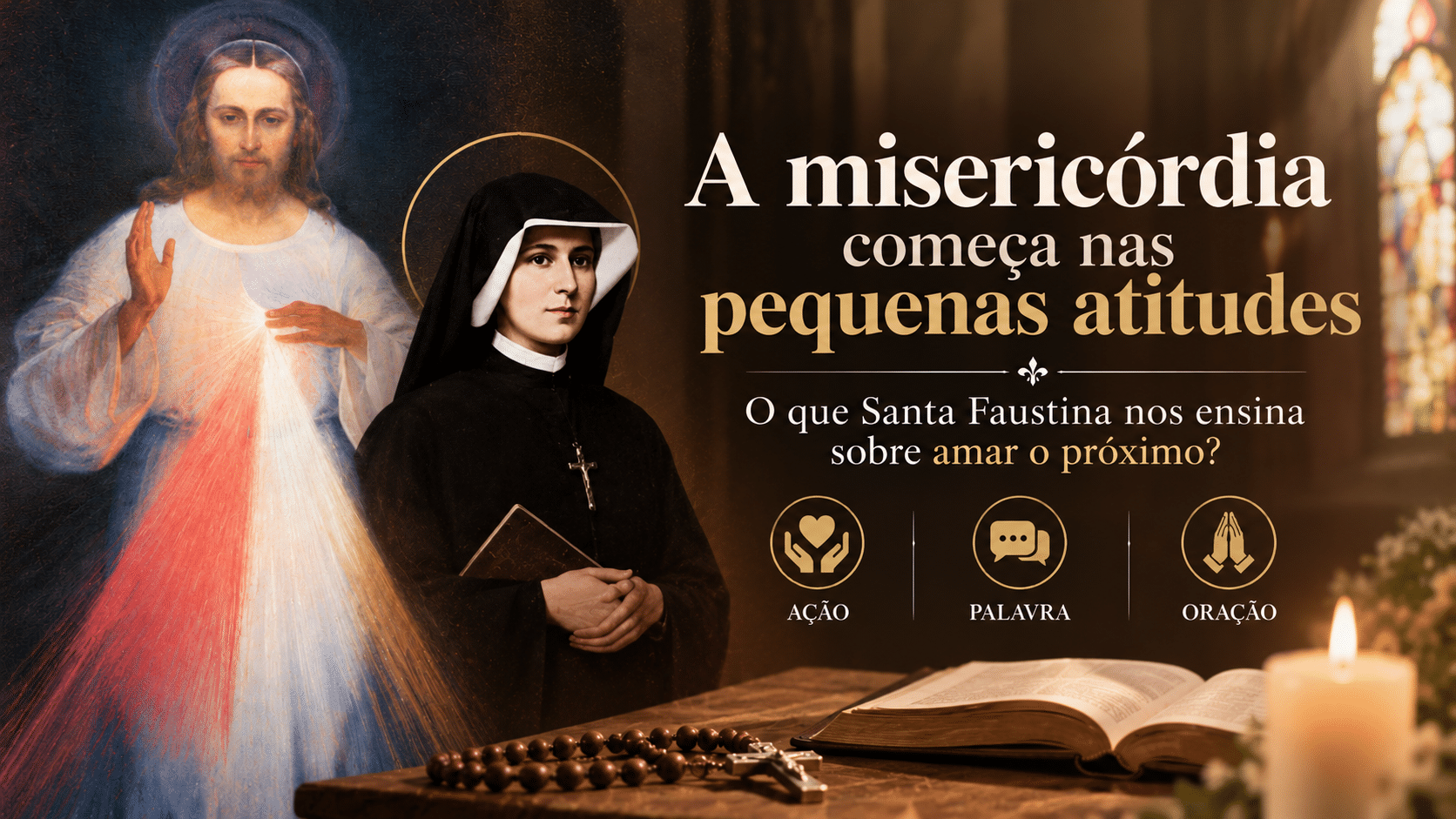 A misericórdia começa nas pequenas atitudes: o que Santa Faustina nos ensina sobre amar o próximo? A misericórdia começa nas pequenas atitudes: o que Santa Faustina nos ensina sobre amar o próximo?
